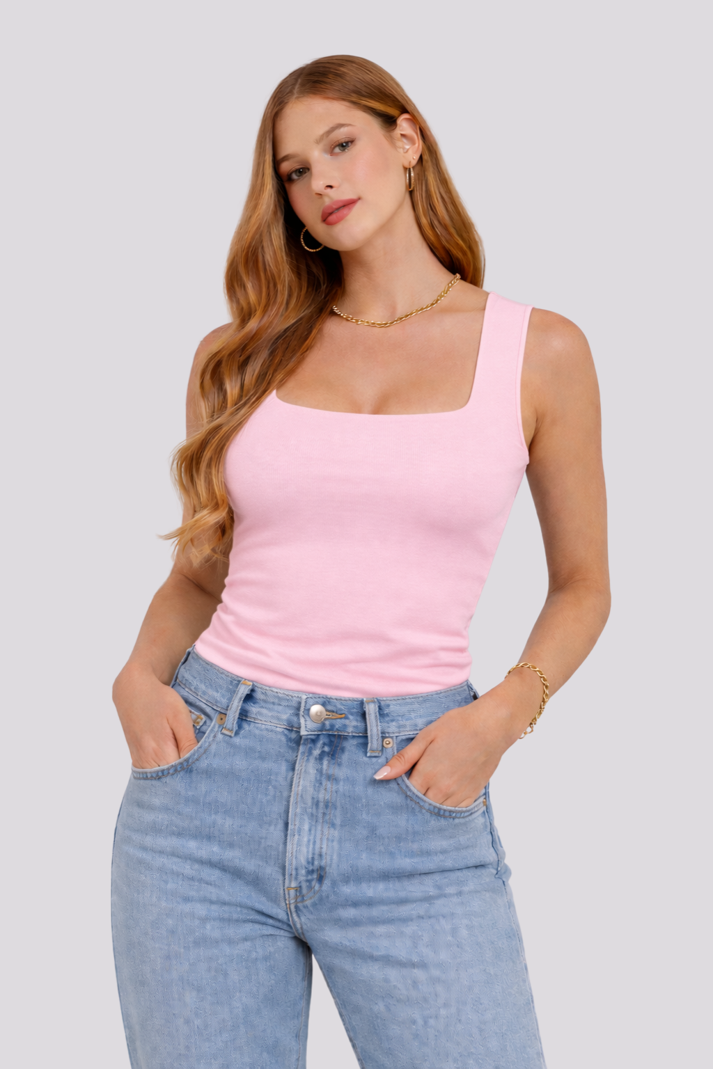 Esencial EM - Camiseta de tirantes cuello cuadrado.-12