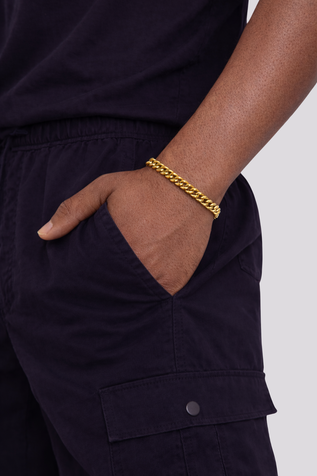 Esencial bisutería EM - Pulsera básica masculina.-4