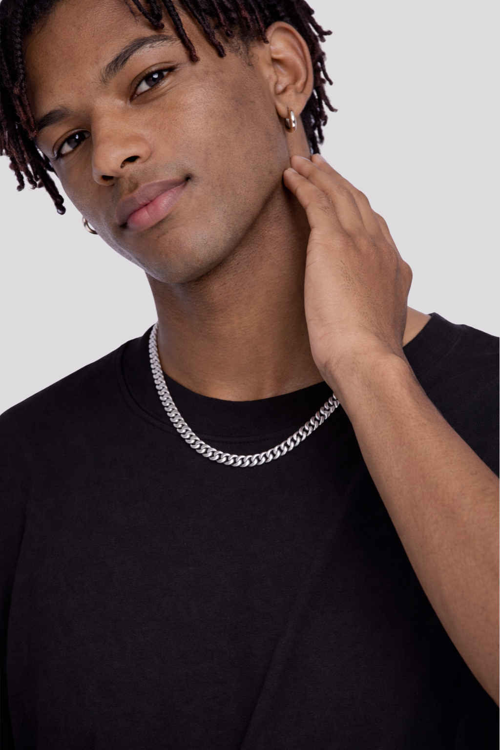 Esencial bisutería EM - Cadena básica masculina.-3