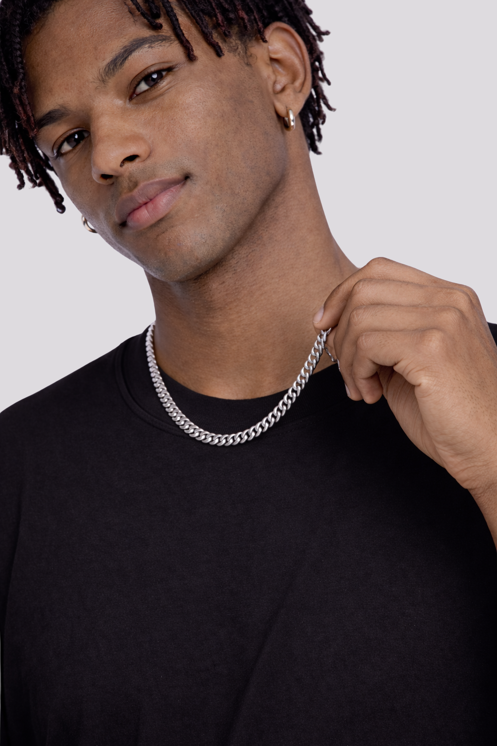 Esencial bisutería EM - Cadena básica masculina.-2